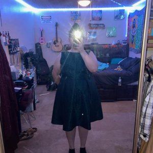 Emerald Green Midi Dress